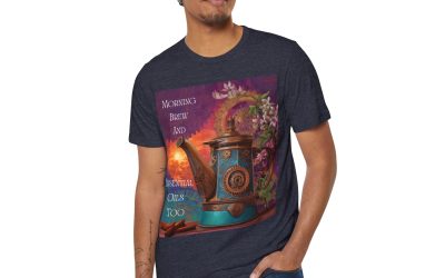 Morning Brew Essential Oils T-Shirt – Premium Eco-Friendly Apparel for Holistic Living Enthusiasts