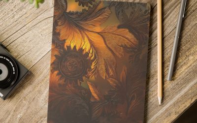 Golden Leaves Softcover Journal – Where Art Meets Inspiration